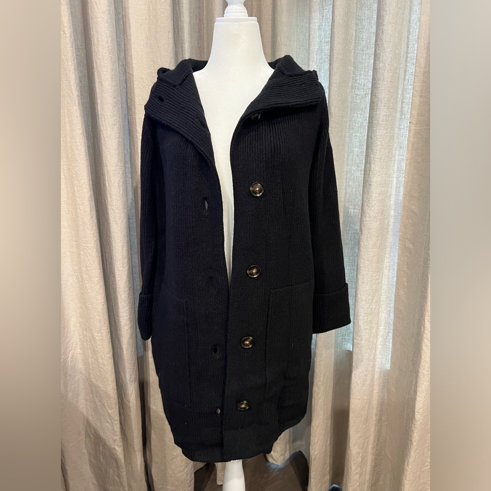 ANN TAYLOR long hoodie coatigan